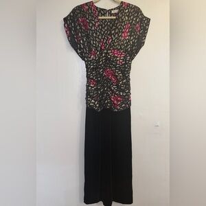 Ron Leal Black and Pink Dress